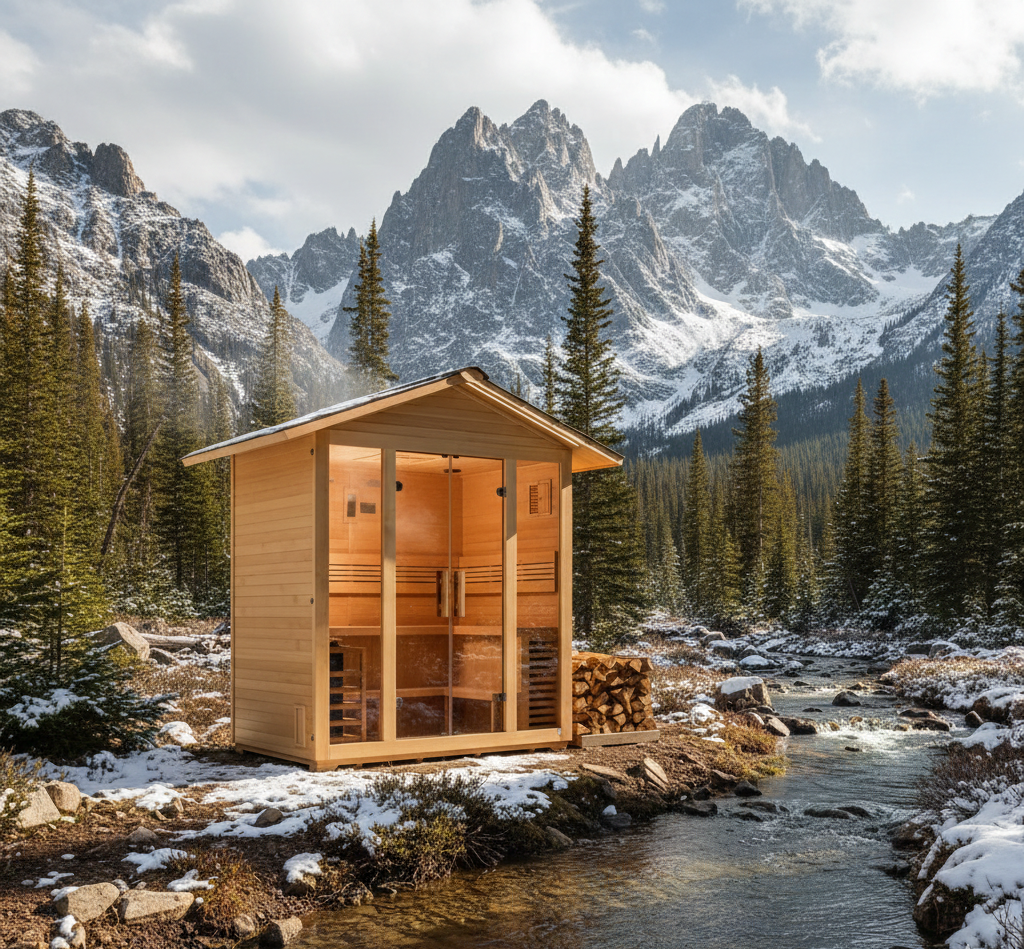 Golden Designs Vorarlberg 5 Person Traditional Outdoor Sauna