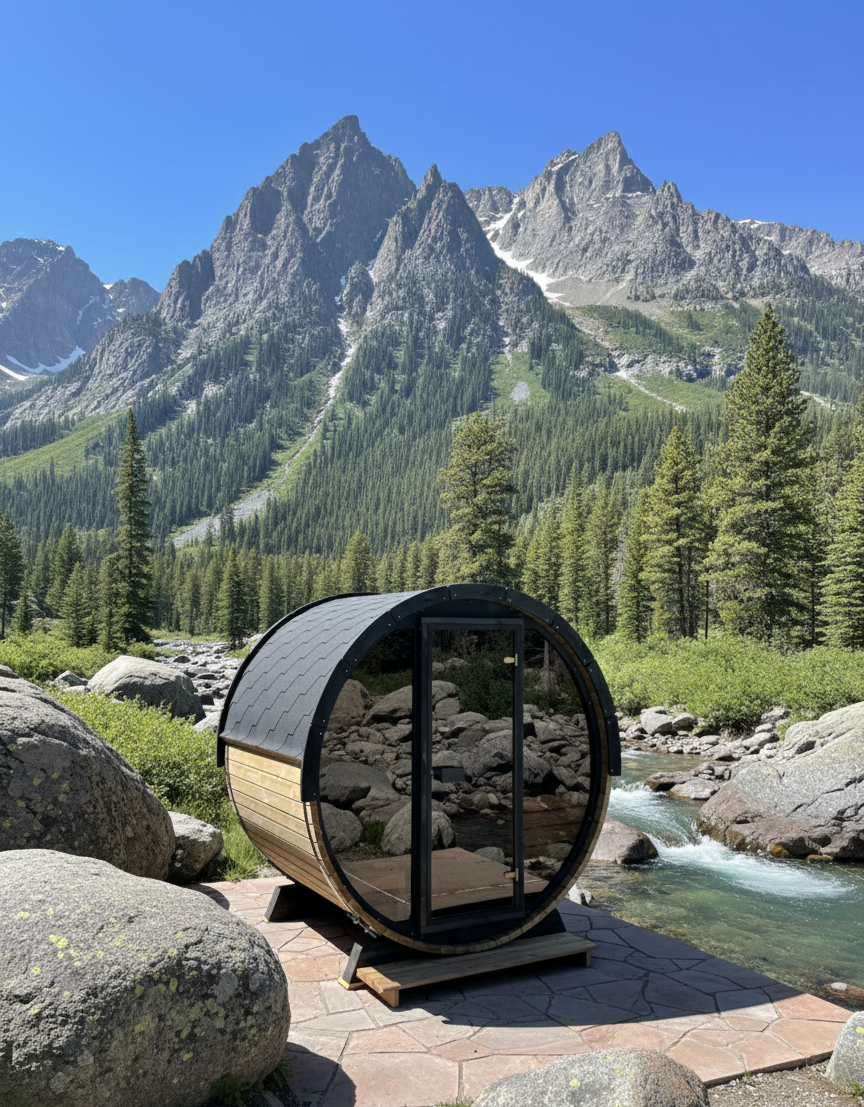 SaunaLife Model EE6G Sauna Barrel