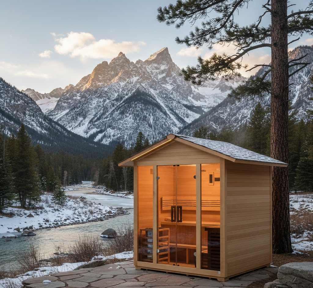 Golden Designs Vorarlberg 5 Person Traditional Outdoor Sauna