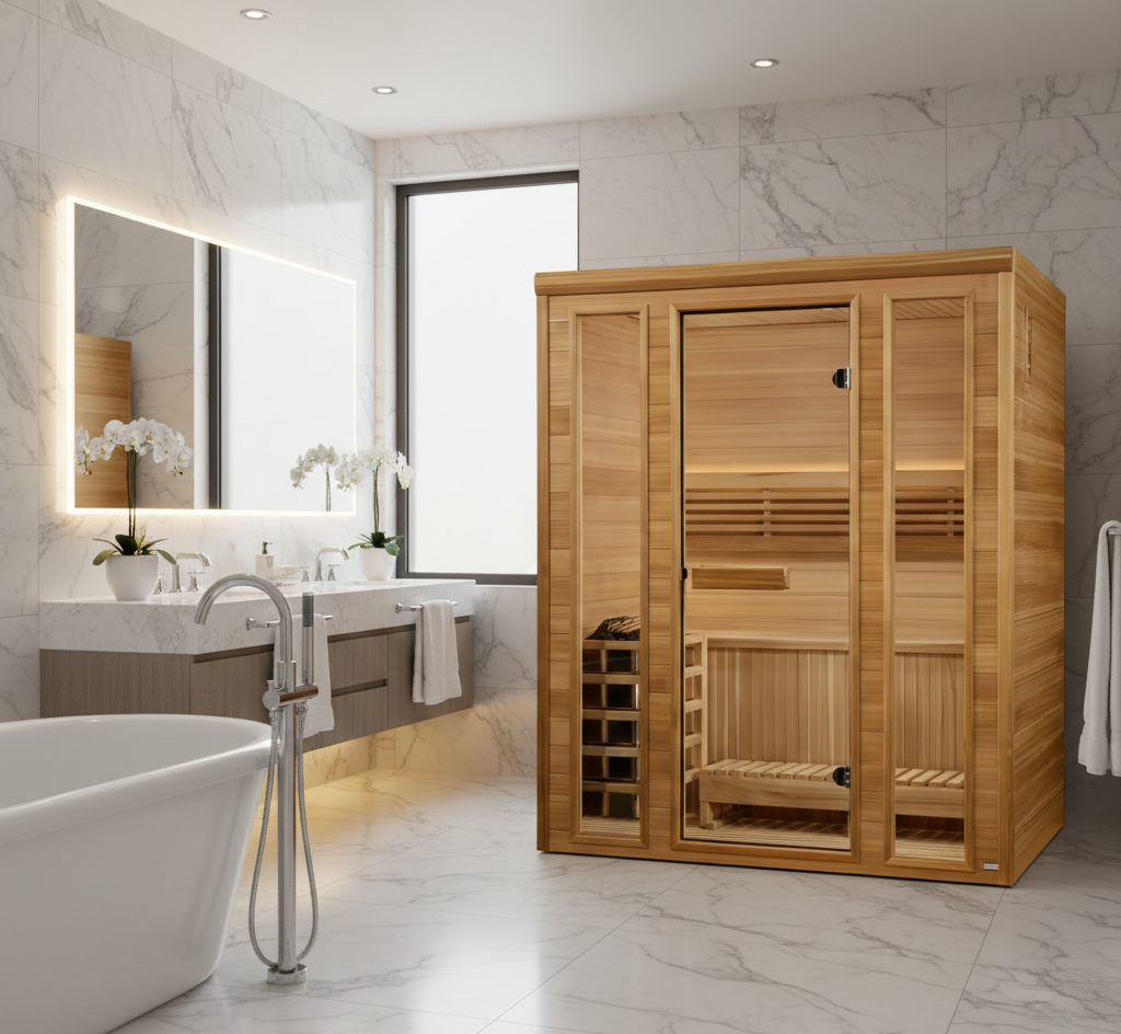 Golden Designs Andermatt 3 Person Traditional Steam Sauna