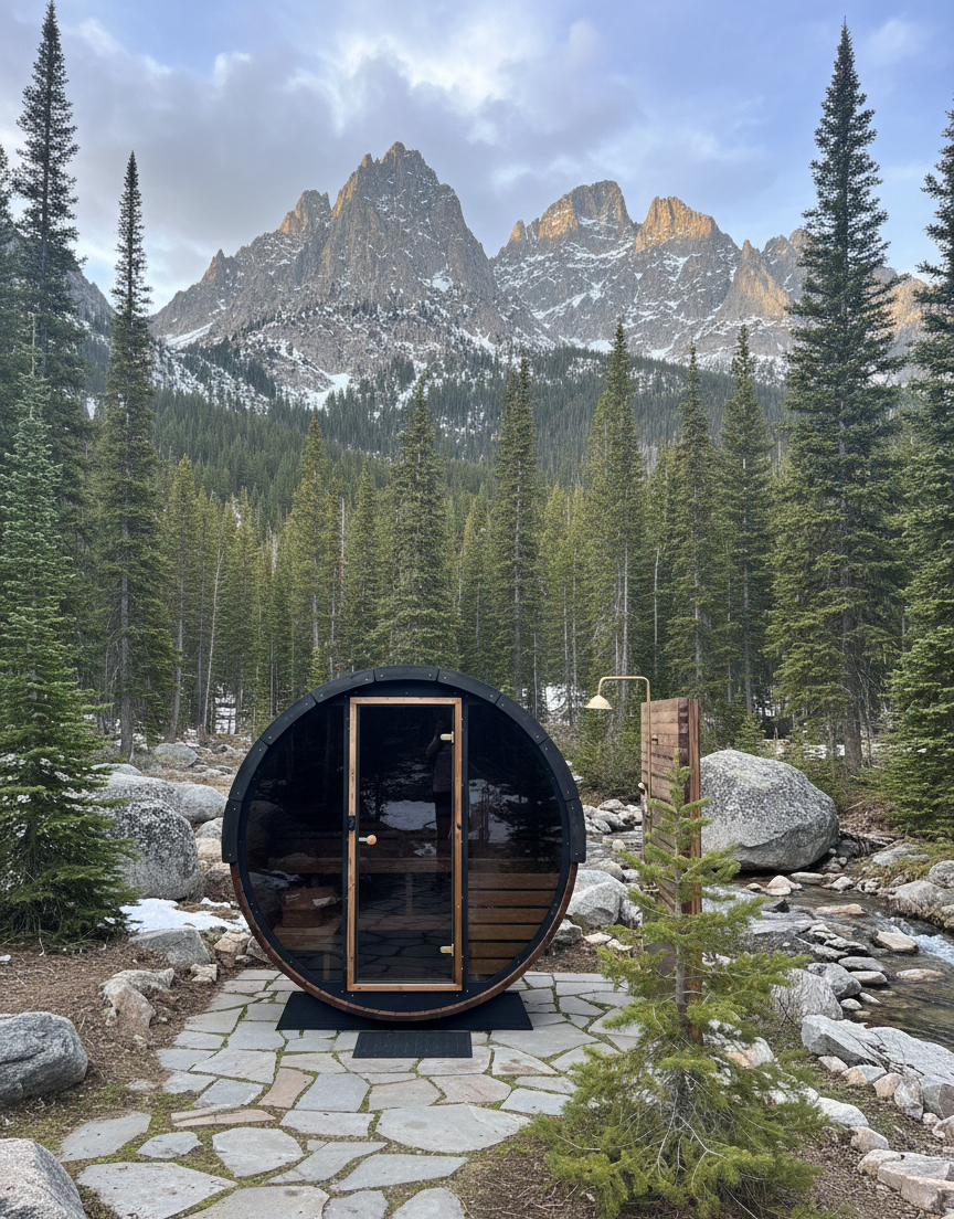 SaunaLife Model EE6G Sauna Barrel