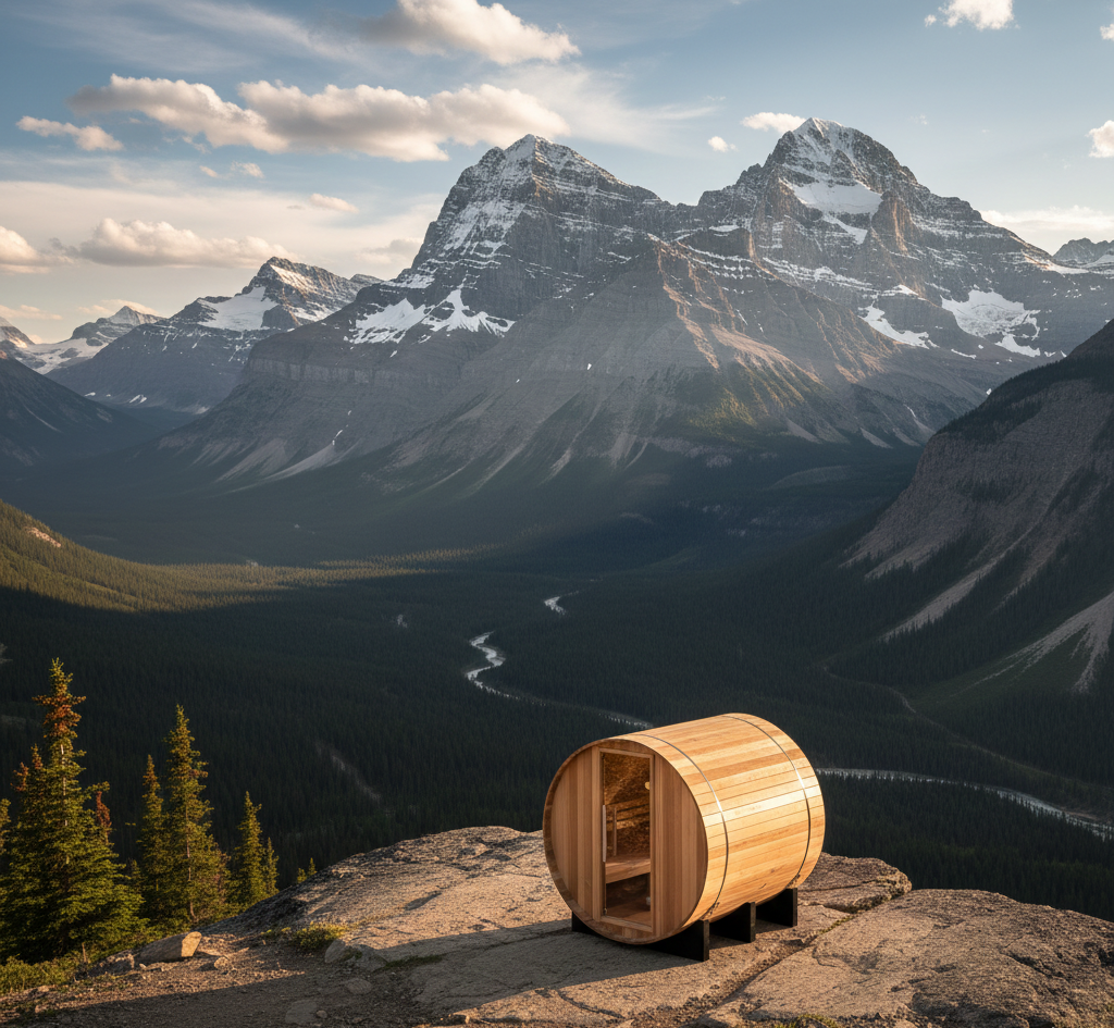 Golden Designs St. Moritz 2 Person Barrel Traditional Sauna