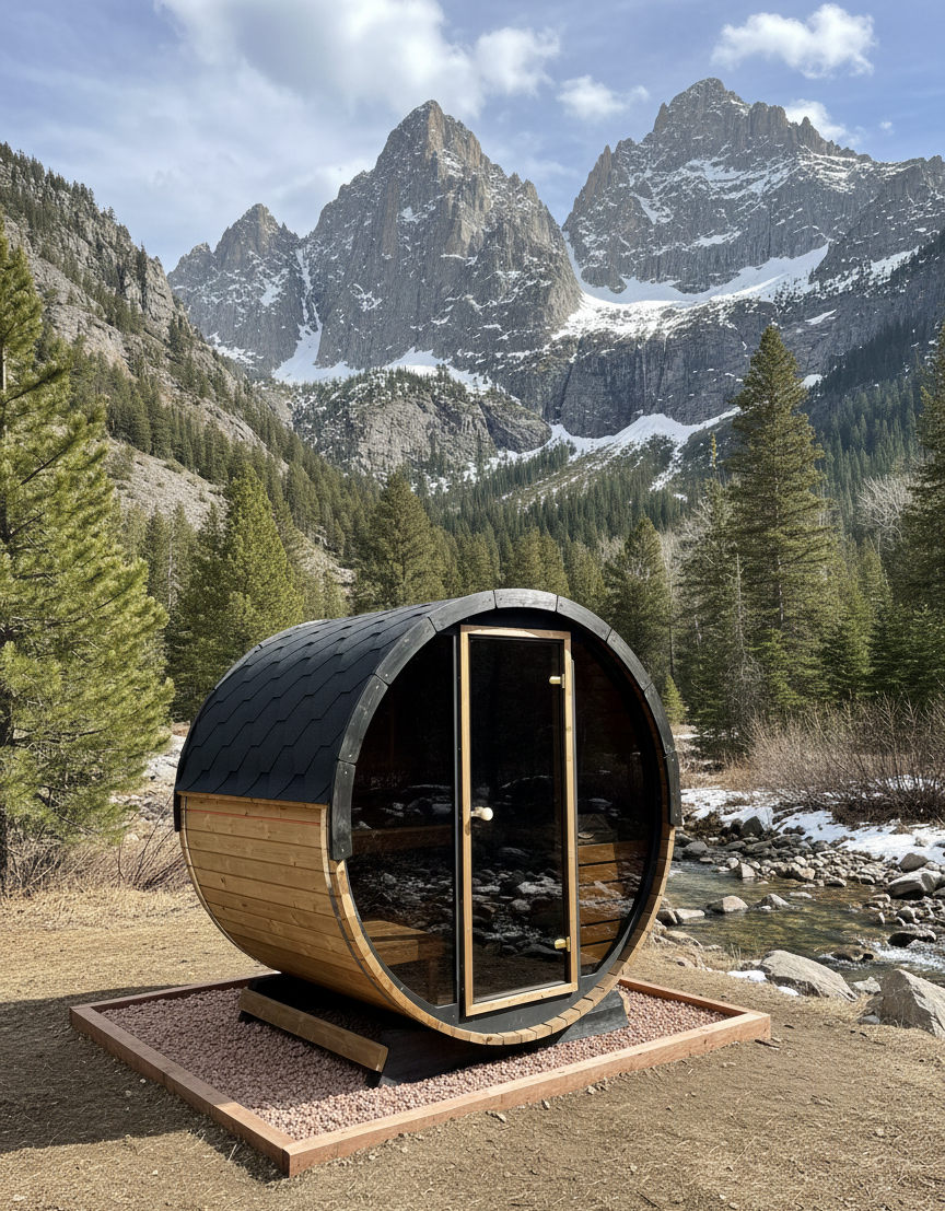 SaunaLife Model EE6G Sauna Barrel