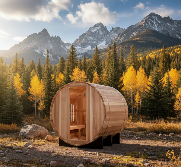 Golden Designs St. Moritz 2 Person Barrel Traditional Sauna