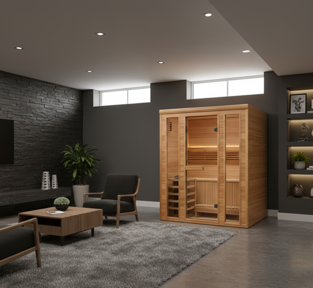 Golden Designs Andermatt 3 Person Traditional Steam Sauna